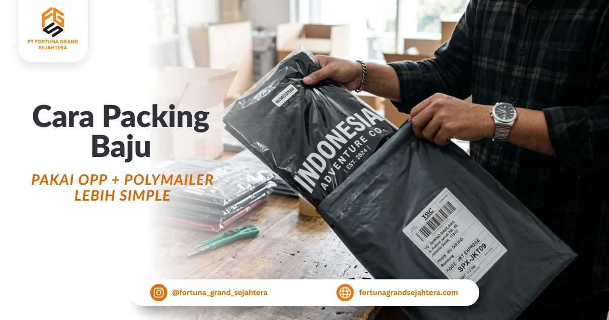 Cara Mengemas Baju Konveksi dengan Plastik OPP dan Polymailer